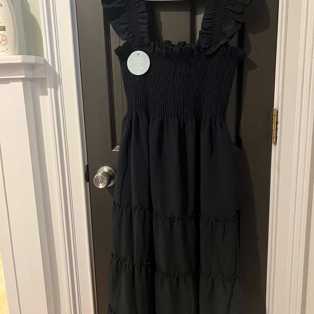 Hill House Black crepe Ellie Nap Dress